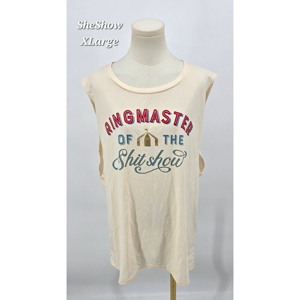 Sheshow Graphic Muscle Tank – XL